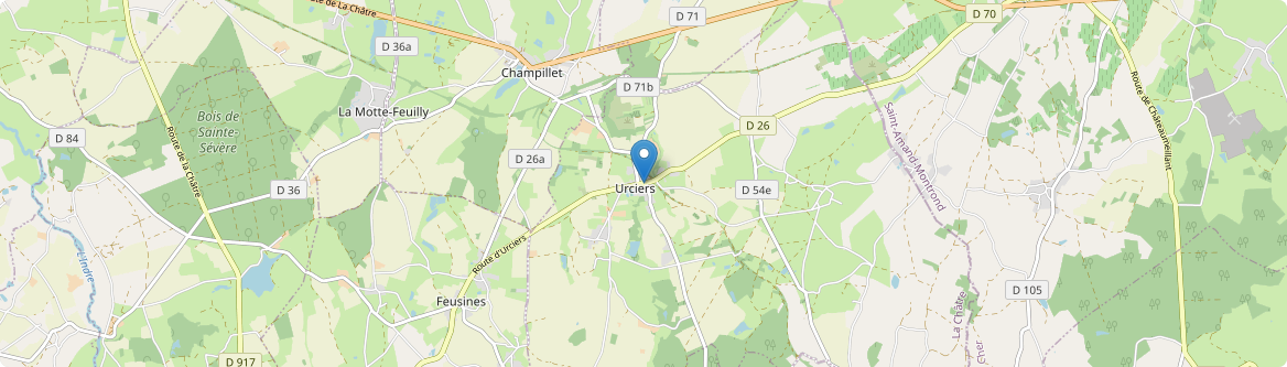 Urciers - Carte