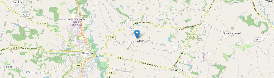 Urdens - Carte