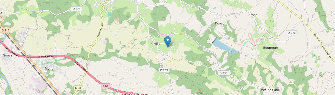 Urdès - Carte