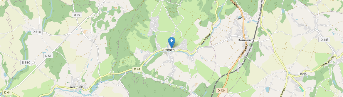 Uriménil - Carte