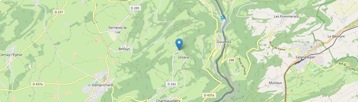 Urtière - Carte