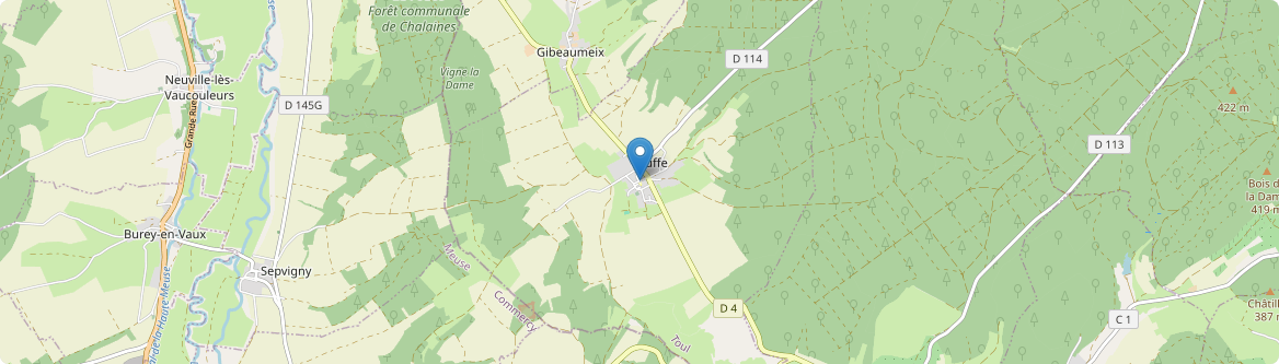 Uruffe - Carte