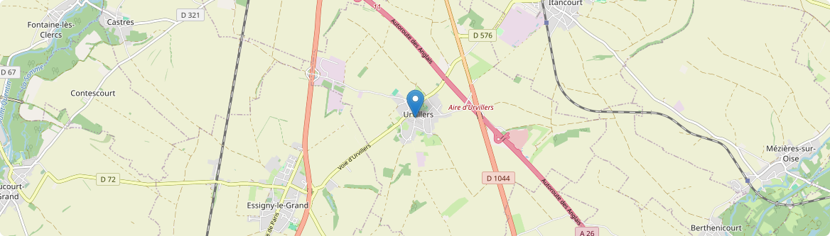 Urvillers - Carte