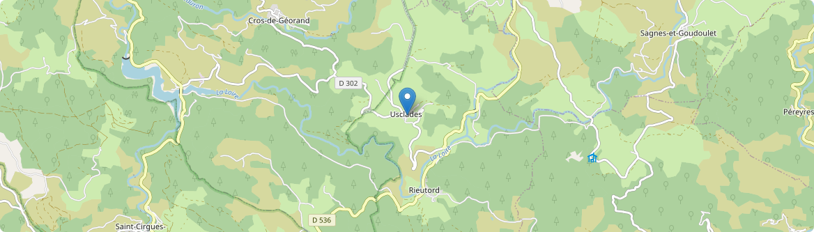 Usclades-et-Rieutord - Carte