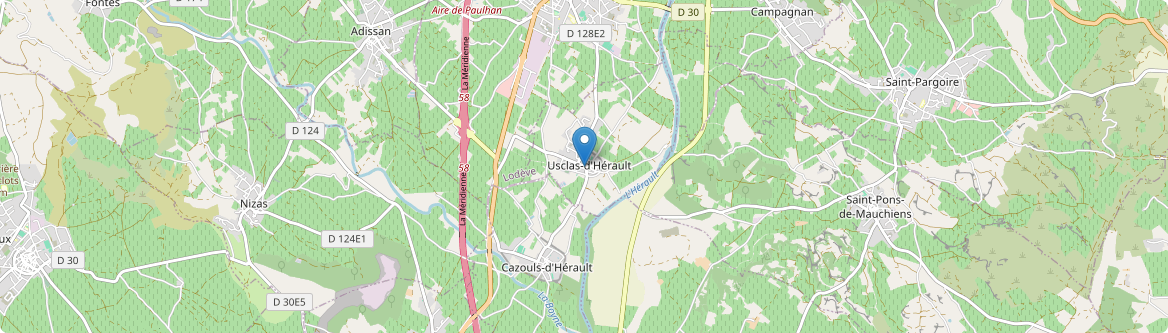 Usclas-d'Hérault - Carte