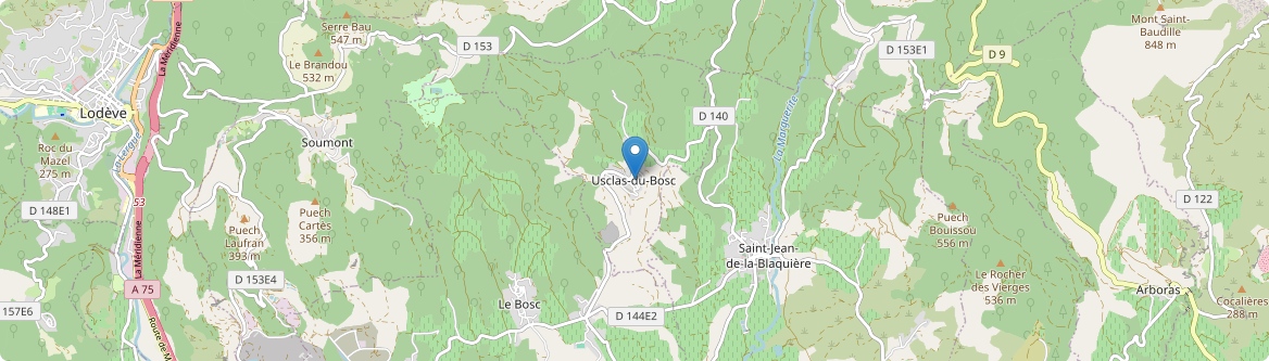 Usclas-du-Bosc - Carte