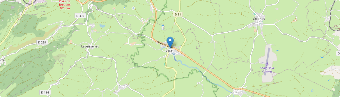 Ussel - Carte