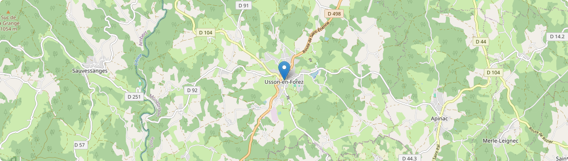 Usson-en-Forez - Carte