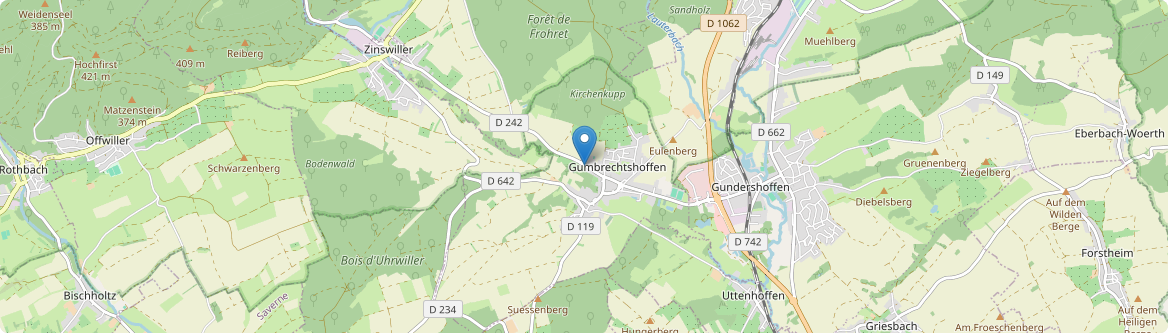 Uttenhoffen - Carte