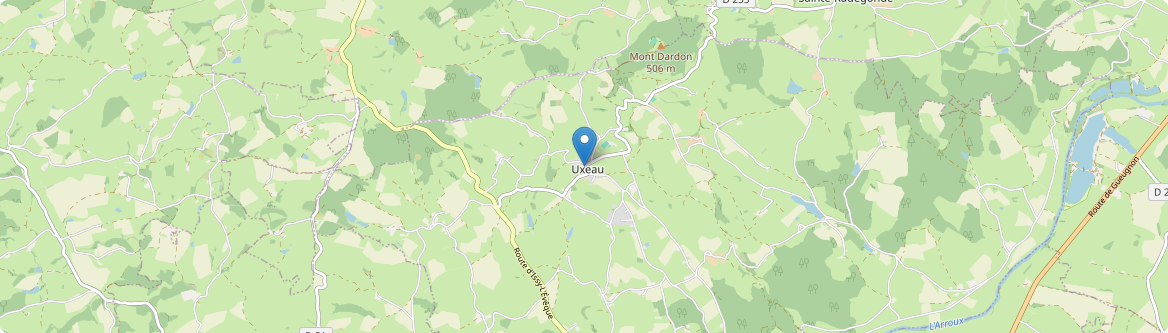 Uxeau - Carte