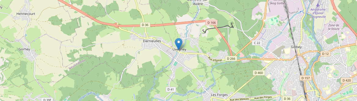 Uxegney - Carte