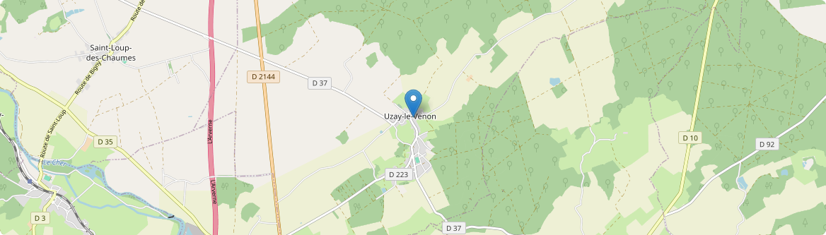 Uzay-le-Venon - Carte