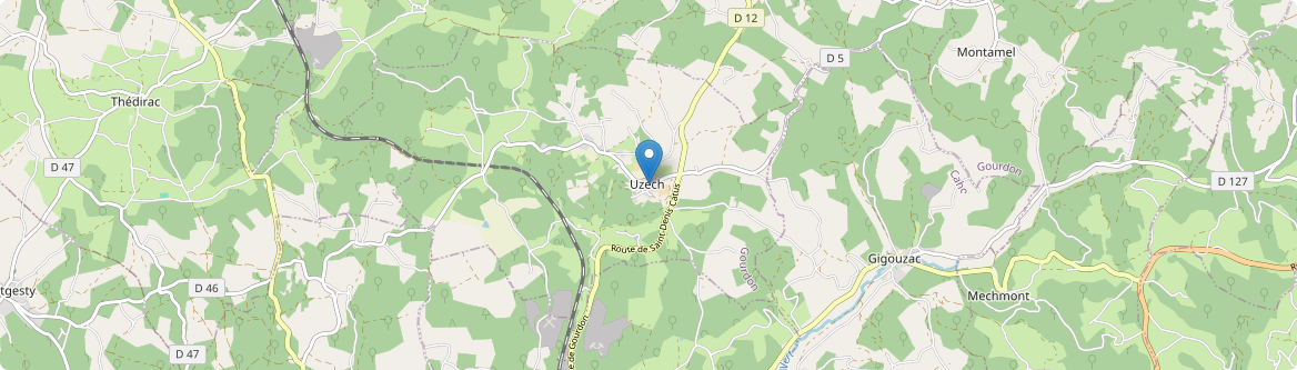 Uzech - Carte