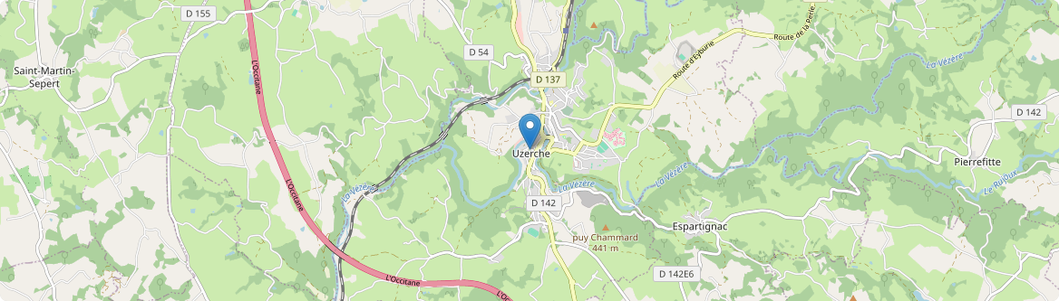 Uzerche - Carte