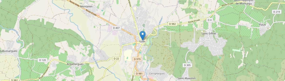 Uzès - Carte