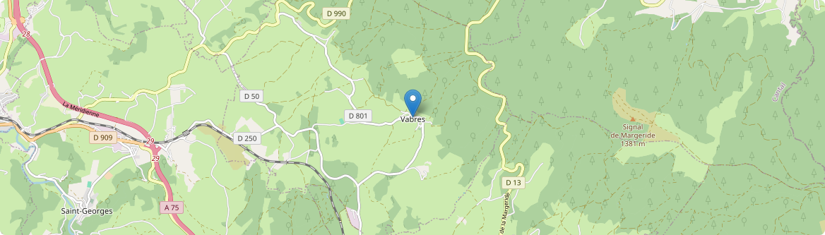 Vabres - Carte