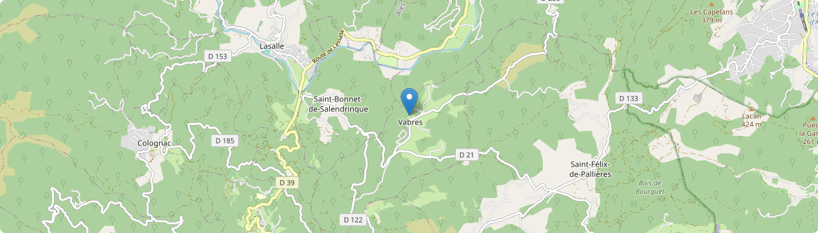 Vabres - Carte