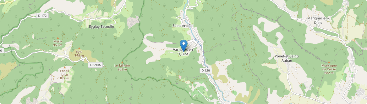 Vachères-en-Quint - Carte