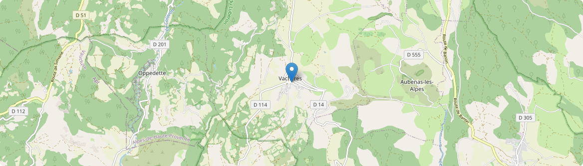 Vachères - Carte