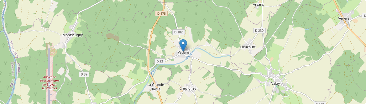 Vadans - Carte