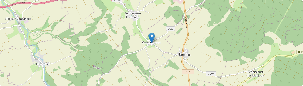 Vadelaincourt - Carte