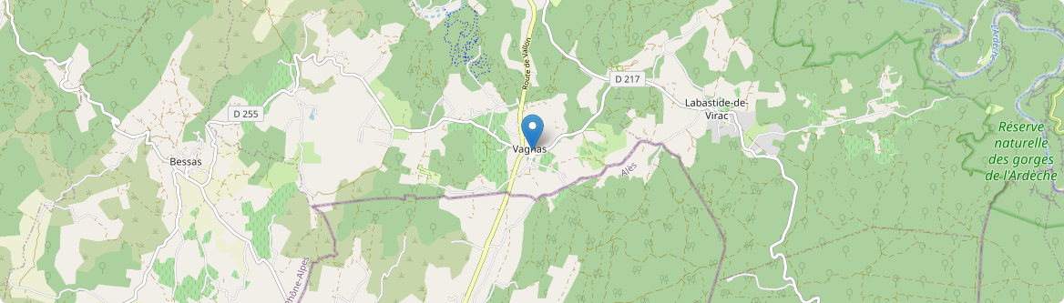 Vagnas - Carte