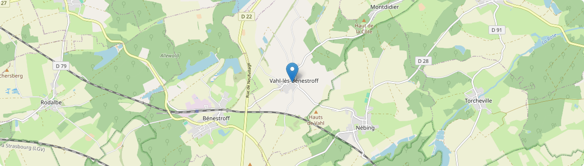 Vahl-lès-Bénestroff - Carte