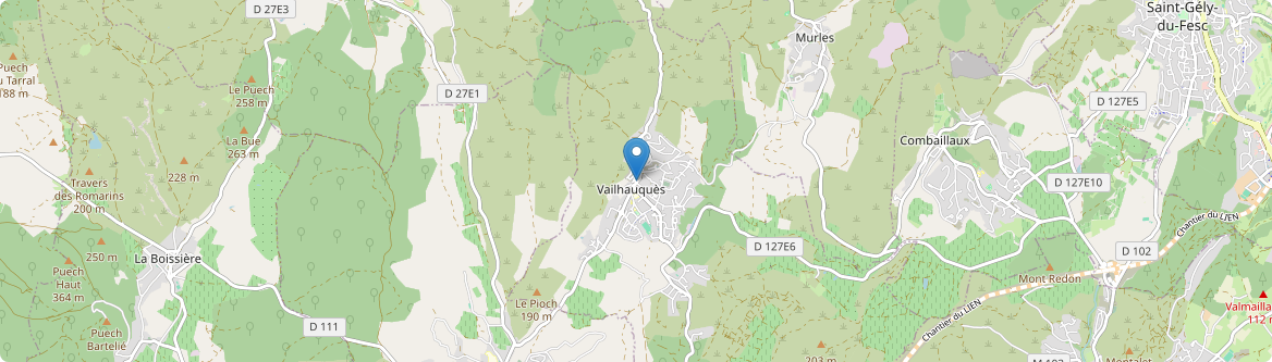 Vailhauquès - Carte