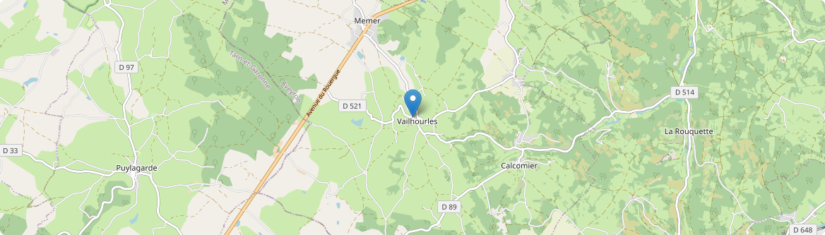 Vailhourles - Carte