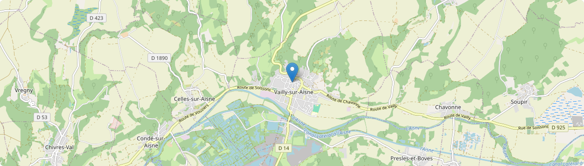 Vailly-sur-Aisne - Carte