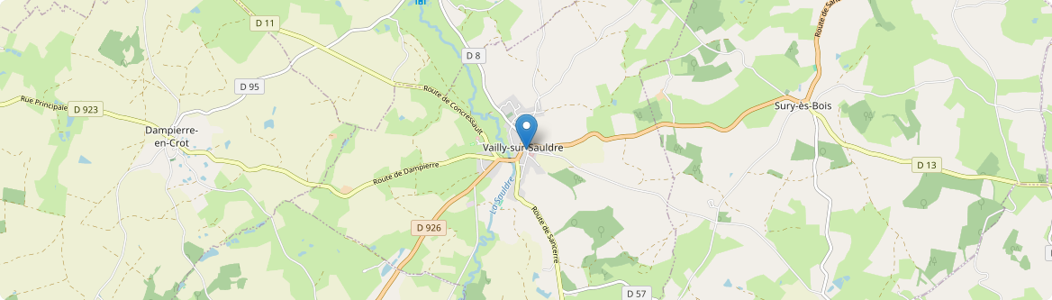 Vailly-sur-Sauldre - Carte