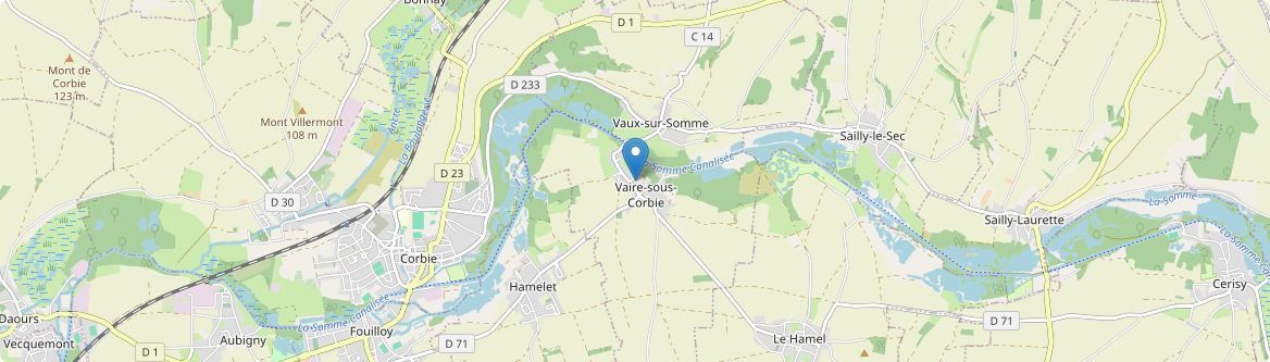 Vaire-sous-Corbie - Carte