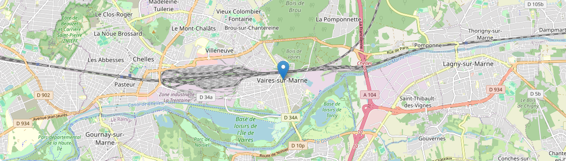 Vaires-sur-Marne - Carte
