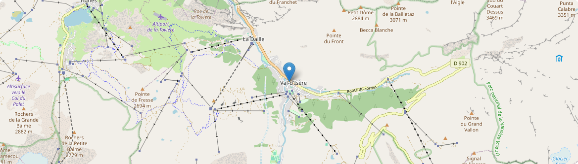 Val-d'Isère - Carte