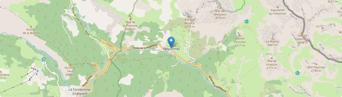 Val d'Oronaye - Carte