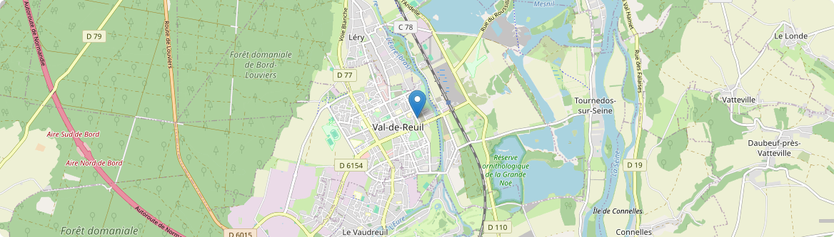 Val-de-Reuil - Carte