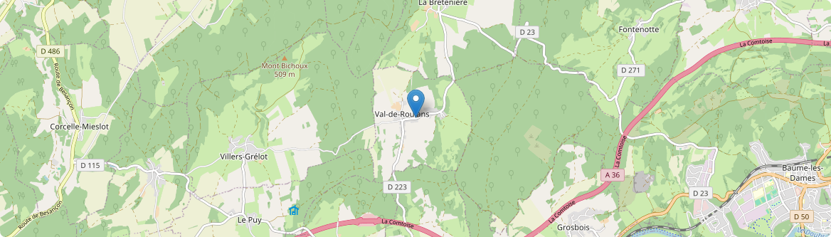 Val-de-Roulans - Carte