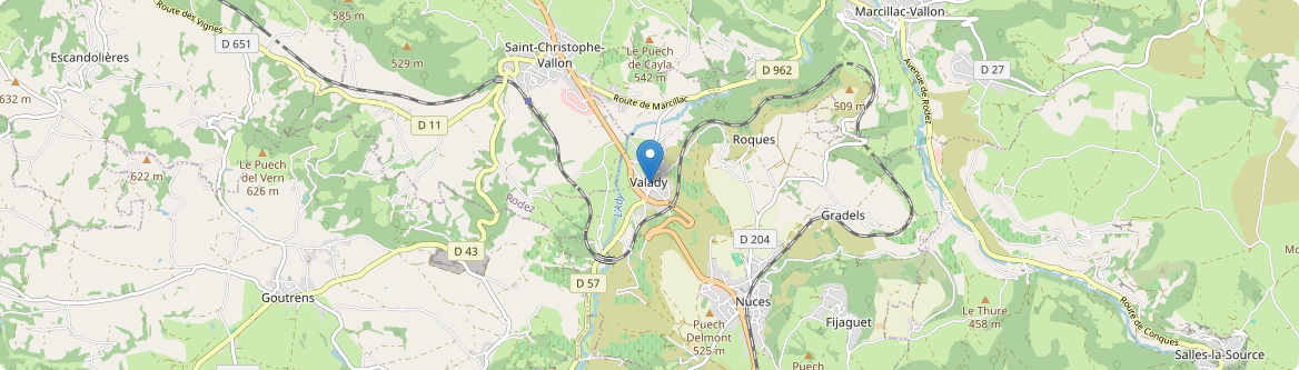 Valady - Carte