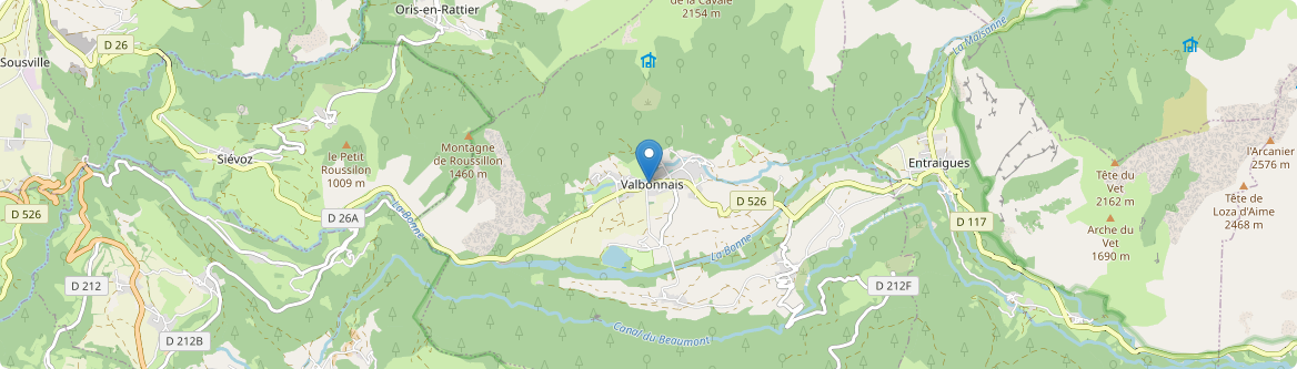 Valbonnais - Carte
