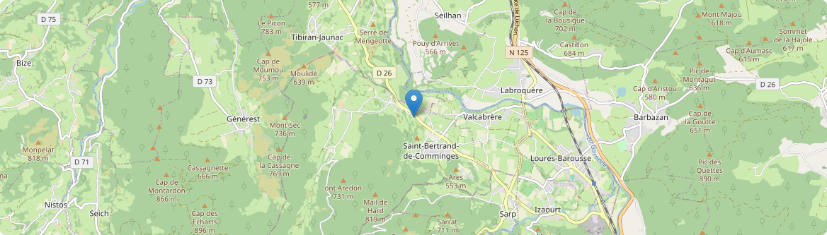 Valcabrère - Carte