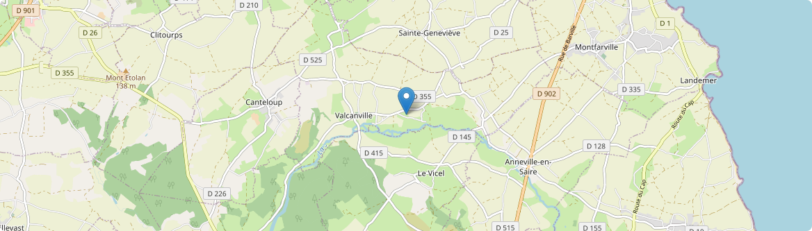 Valcanville - Carte
