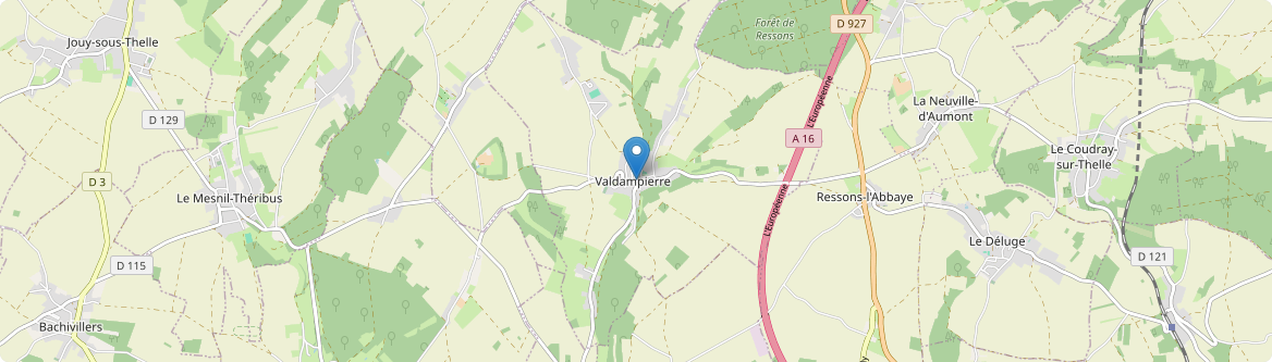 Valdampierre - Carte