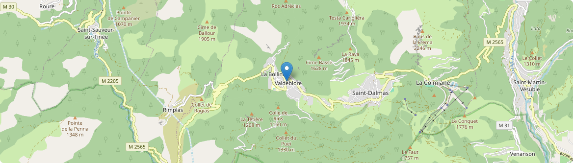 Valdeblore - Carte