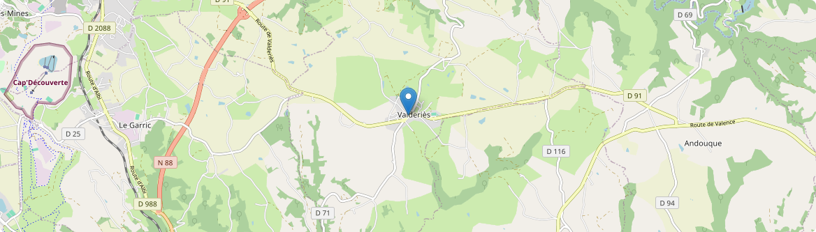 Valderiès - Carte