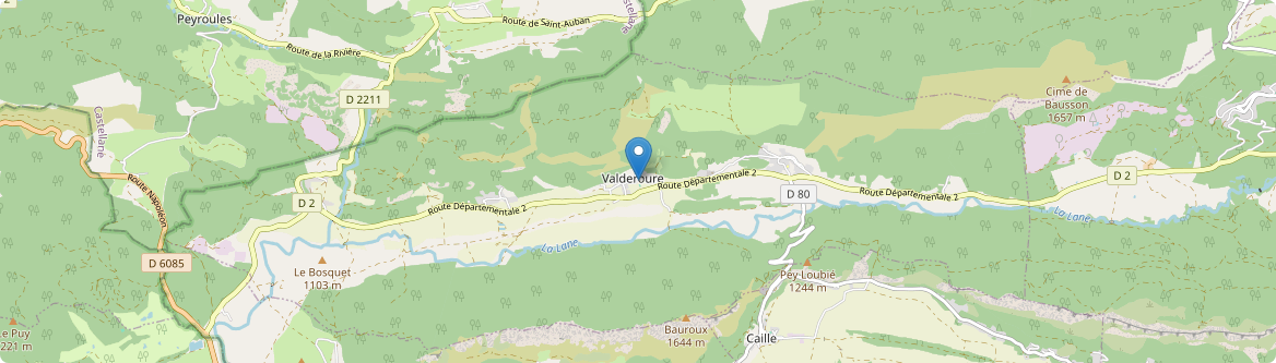 Valderoure - Carte