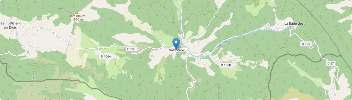 Valdrôme - Carte