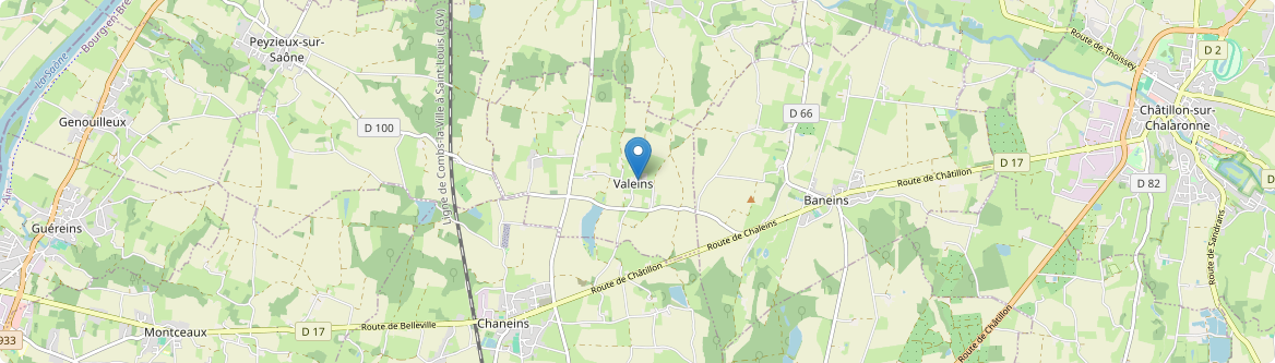 Valeins - Carte