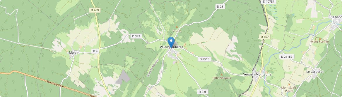 Valempoulières - Carte