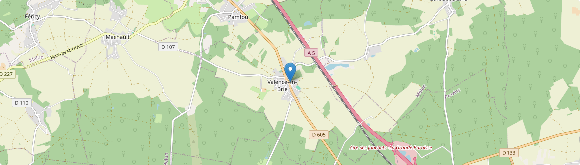 Valence-en-Brie - Carte