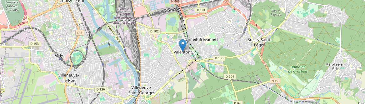 Valenton - Carte